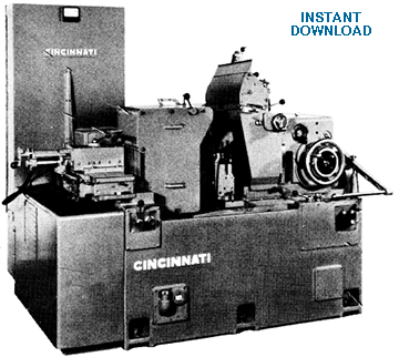 CINCINNATI #2 & #3 LO & LL Centerless Grinding Machines Operations & Instruction Manual