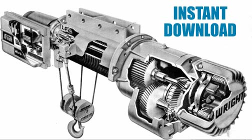 Acco Wright Wire-Rope Electric Hoists Ops & Maintenance Manual