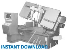 Amada HFA-500 Horizontal Band Saw Electrical Schematic, Hydraulic Circuit & Parts List