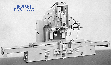 CINCINNATI 28" Vertical Hydro-Tel Milling Machine Model DK Parts Manual