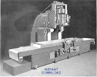 CINCINNATI 28" Series Vertical Hydro-Tel Milling Machine  Model EM Operations Manual