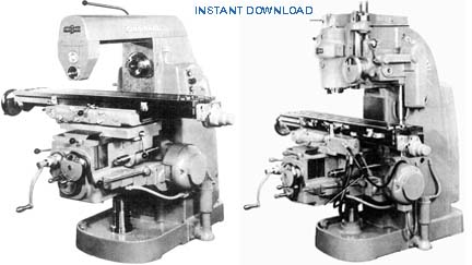 CINCINNATI 2ML, 2MI & 3MI Milling Machines Operator's Instruction Manual