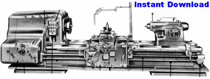 American Tool Works Pacemaker Deluxe 25"G, 32"H, 32"I, 40"J Lathes Parts Catalog (Bulletin No. 138)