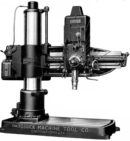 FOSDICK 11", 13", 15", 17" & 19" Column Radial Drill Installation & Operations Manual