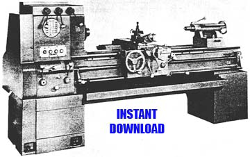 Cincinnati Lever Shift Hydrashift Lathes Model LRT Service Manual and Parts List