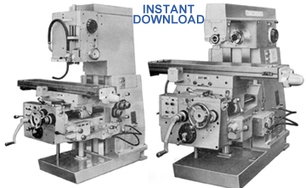 CINCINNATI 2MK General Purpose Milling Machine Operator Instruction Manual