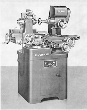 Cincinnati Monoset Cutter and Tool Grinder Model OE Parts List Catalog