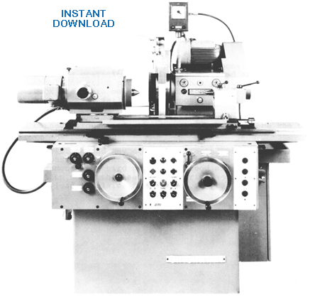 Cincinnati R-50 and R-70 Series Center-Type Grinding Machines, Service Manual