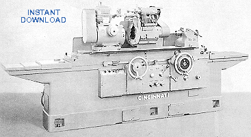 CINCINNATI 12", 14", 16" and 18" Hydraulic Universal Grinding Machines Model DE Parts Manual